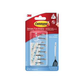 Command 17067CLR-9 Clear Wire Hooks Value Pack (Pack 9) COM17067CLR9