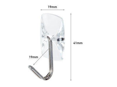 Command 17067CLR-9 Clear Wire Hooks Value Pack (Pack 9) COM17067CLR9