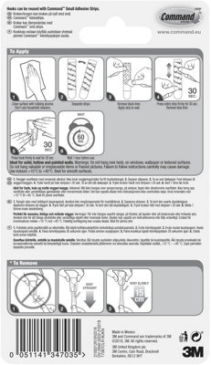 Command 17067CLR-9 Clear Wire Hooks Value Pack (Pack 9) COM17067CLR9