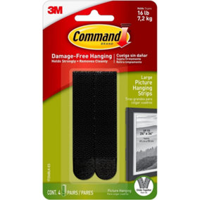 Command Black X-Large Picture Hanging Strips 17217BLK-UKN2