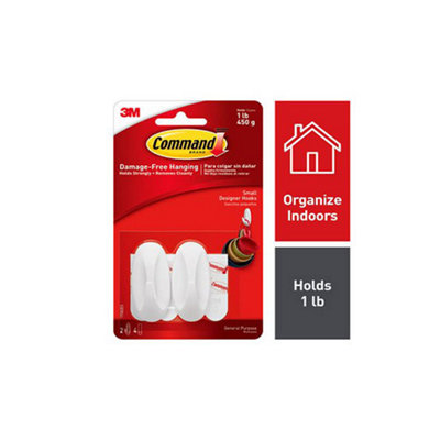 Command Brand 17082 Small Designer Hooks