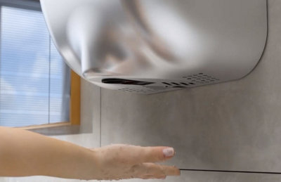 Commercial Hand Dryer ECO Brushed Steel - 7