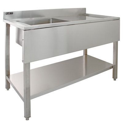 Commercial Stainless Steel Sink - Right Hand Drainer