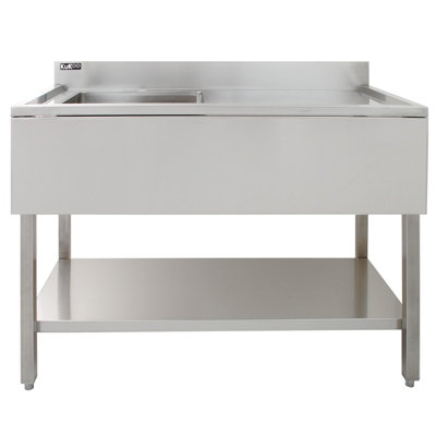 Commercial Stainless Steel Sink - Right Hand Drainer