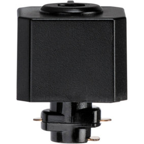 Commercial Track Lighting Pendant Adaptor - 6A Maximum - Black Pc Rail System