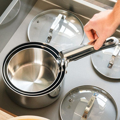 Commichef Stackem Tri Ply 3 Piece Cookware Set