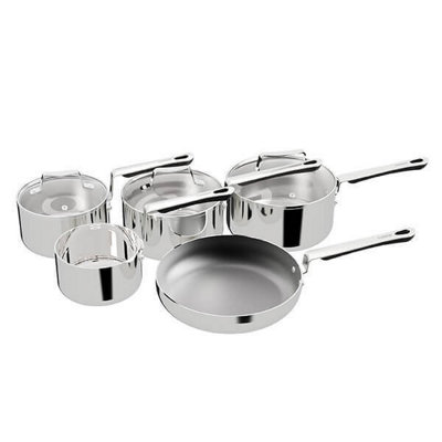 Commichef Stackem Tri Ply 5 Piece Cookware Set