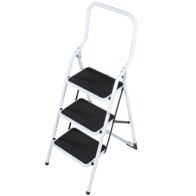 Compact 0.75m Folding Step Ladder with Anti-Slip Treads for Safety and Stability