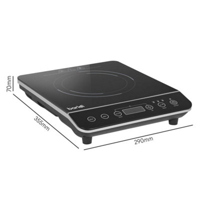 Compact 1 Zone Induction Hob - 2000W Electric Stove with Timer and ...