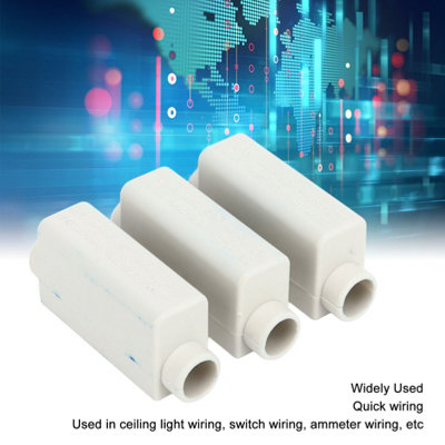 Compact 3-Way Screw Type Wire Connectors for High Power - Inline Quick ...