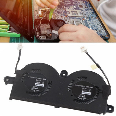 Compact 4-Pin CPU Cooling Fan for Dell XPS 13 9370,9380,0980WH,980WH,ND55C19,16M01