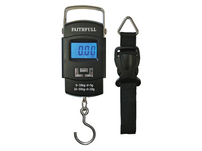 Compact and Reliable Portable Electronic Scale for Luggage and Fishing - 50Kg Capacity
