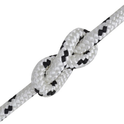 Compact Braided Boat Rope Polyester 12 mm 250 m White
