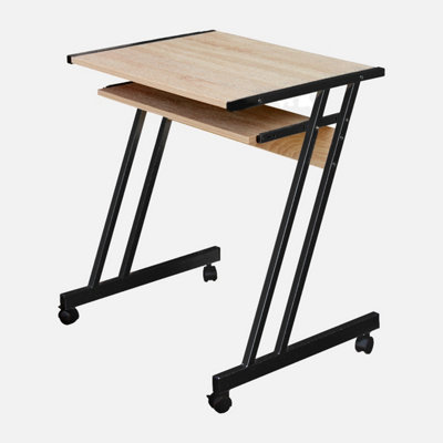 Compact Desk Modern Style with Wheels