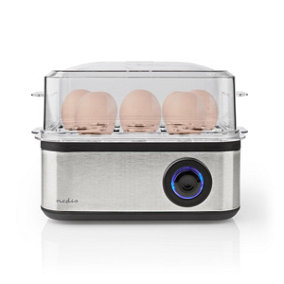 Compact Electric Egg Cooker Boiler & Poacher, for up to 8 Eggs