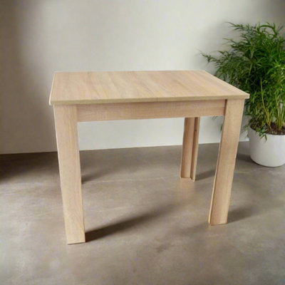 Compact Extending Modern Dining Table - Ramen Mini 60x90-130 cm - Sonoma Oak