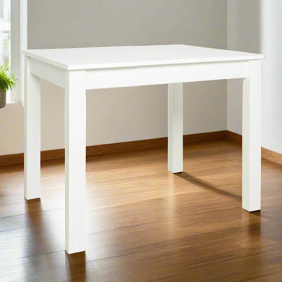 Compact Extending Modern Dining Table - Ramen Mini 60x90-130 cm - White