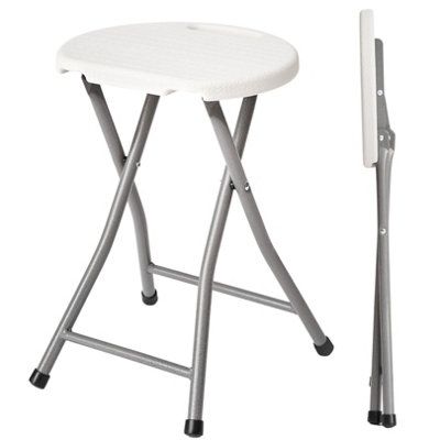 Compact Folding Stool - 46x31x33 cm Lightweight Foldable Stool for ...