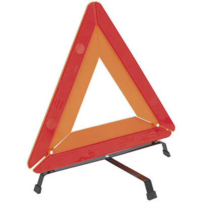 Compact Folding Warning Triangle - E-Approved Breakdown Safety Sign for Vehicles