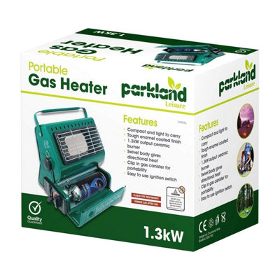 Compact  Gas Portable Heater 1.3kW Output with Built-in Ignition and Temperature Control