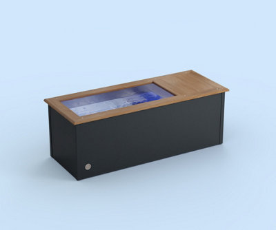 Compact Ice Bath Coppered Oak with Anthracite Grey