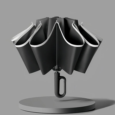 Compact Inverted Umbrella with Carabiner Handle - Travel Umbrella ...