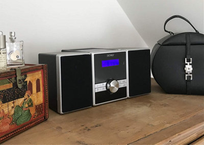 Compact Mini HiFi System with CD Player and Remote Control for Home Audio