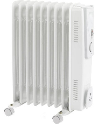 Compact Portable Oil Filled Radiator 2kW DIY at B&Q