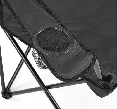 Compact Quick Folding Camping Chair with Arm Rest Carrying Bag and ...