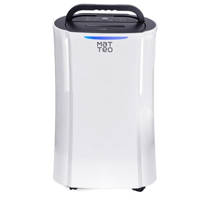 Compact Quiet Dehumidifier 12L Daily Capacity 2.5L Tank 24H Timer HEPA ...