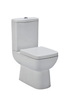 Compact Semi Flush to Wall WC Toilet & Seat - 825mm x 375mm x 590mm - Balterley