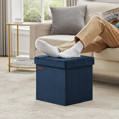 Compact Storage Footrest, Foldable Ottoman Seat for Home Use in Bedroom ...