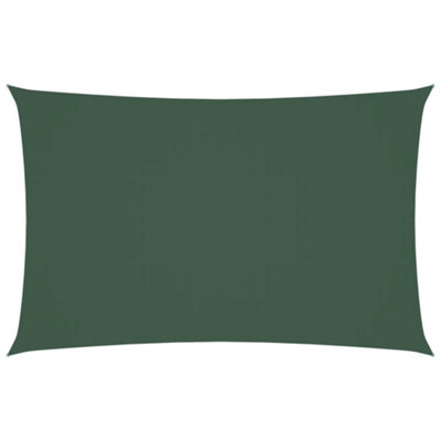 Compact Sunshade Sail Oxford Fabric Rectangular 2x5 m Dark Green