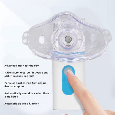 Compact Ultrasonic Nebulizer for Adults and Kids-Quiet,Portable Inhaler ...