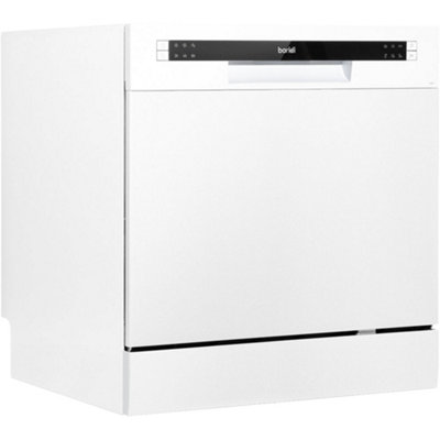 Compact White Worktop Dishwasher Place Settings for Efficient