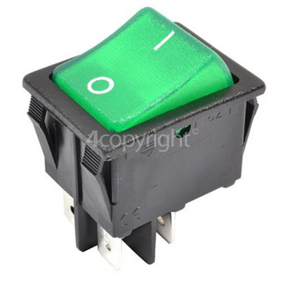 Compatible Vacuum Cleaner Green ON/OFF Rocker Switch : 4TAG - SWT9350