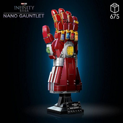 Compatible with LEGO Marvel Nano Gauntlet, Iron Man Minifigure with ...