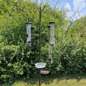 Complete Bird Feeding Station With Five Large Feeders