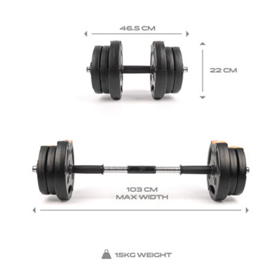 Complete Compact Weight Set 15kg
