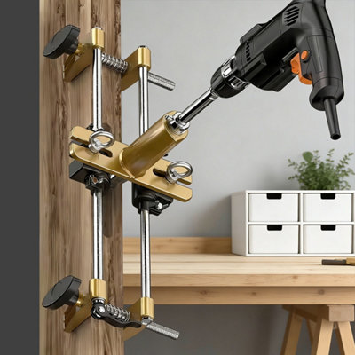 Complete Door Lock Installation Tool Set Metal DIY