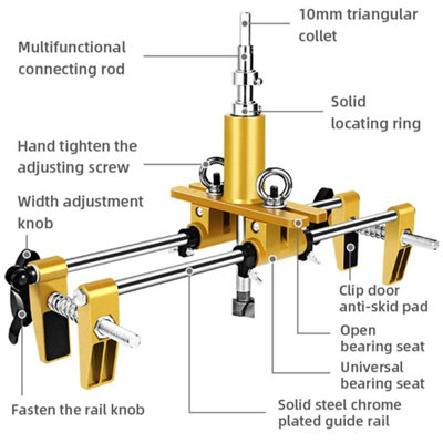 Complete Door Lock Installation Tool Set Metal DIY