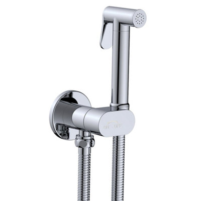 Complete Douche Kit with Integrated 90 Degree Turn Valve Iso Valve and ...