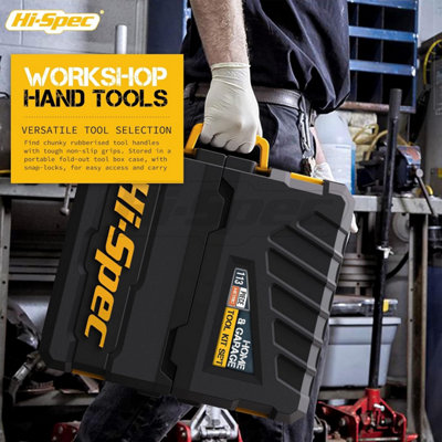 Complete Hand Tool Set: Tool Kit for Home & Professional Use 113 Pc Hi-Spec