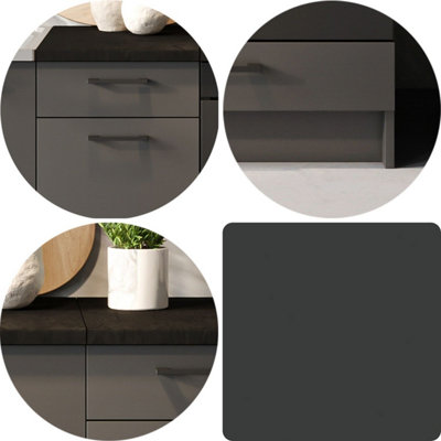 Complete Kitchen Cabinets 7 Units Kitchenette Fitted Kitchen Set 240cm ...