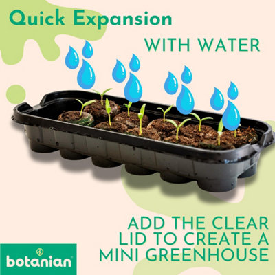 Complete Mini Greenhouse Kit with 12 Peat Free Pellets - Eco-friendly ...