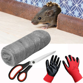 Complete Pest Control Kit Rodent Mice Rats Mouse Steel Wool Wire