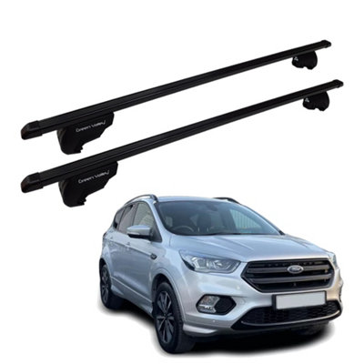 Complete Roof Rack Bar System for Ford Kuga 2013 to 2020 with Open Rails |  DIY at Bu0026Q