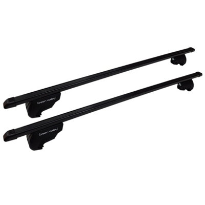 Complete Roof Rack Bar System for Skoda Yeti 2009 to 2017 with Open Rails