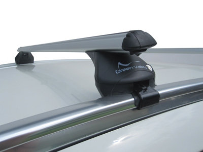 Complete Roof Rack Bars System Aluminium Aerodynamic, fits Mercedes C Class Estate 2015-onwards, Flush Rail Fitment