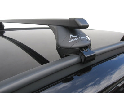 Complete Roof Rack Bars System Square Steel, fits Mercedes C Class 2015-onwards, Flush Rail Fitment